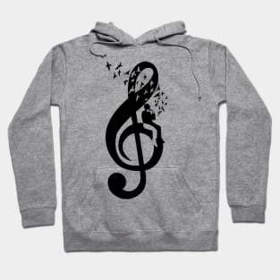 Treble Clef - Harmonica Hoodie